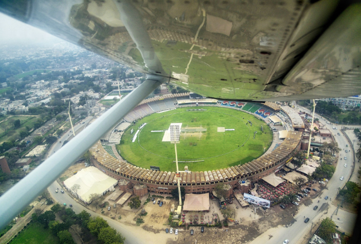 Lahore's premier sporting hub designated for aquatic, field, and racquet sports.