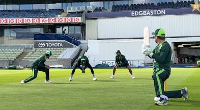 Pakistan squad practicing hard ahead of Edgbaston Test.