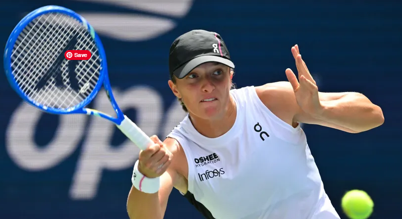 Swiatek's compact backhand return proved vital in neutralizing heavy spin.